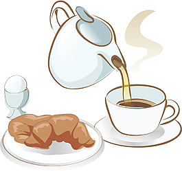 矢量茶水食物素材
