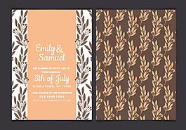 清新创意婚礼邀请函