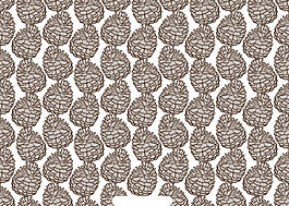 手绘松果背景素材