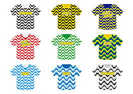 矢量Tshirt衣服素材