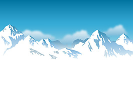 雪山山峰EPS