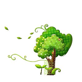 绿色的树