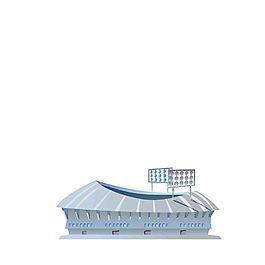 手绘版圆形建筑图