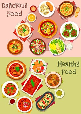 美食背景广告素材