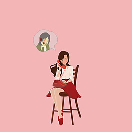 母亲节插画