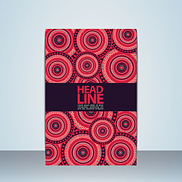 粉红色曼陀罗图案海报设计