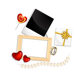 礼盒相框元素