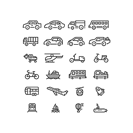 出行工具Icons