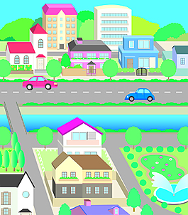 矢量城市建筑EPS