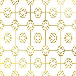 手绘抽象对称金色图案背景