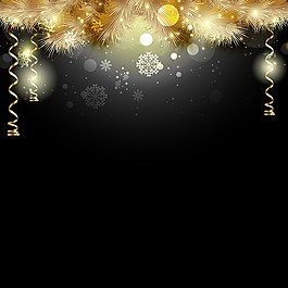 金色圣诞礼物背景