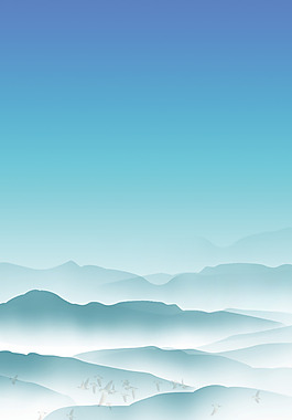 山峰云层背景
