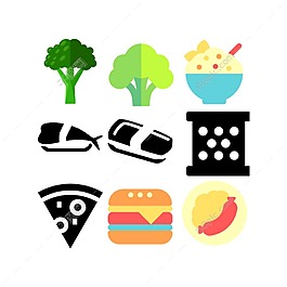 食品厨具简洁图标