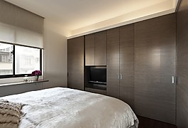 现代台式卧室装修效果图