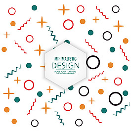 抽象五颜六色的形状背景