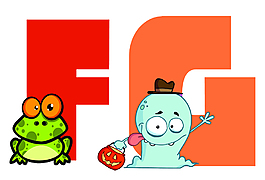 矢量字母FG