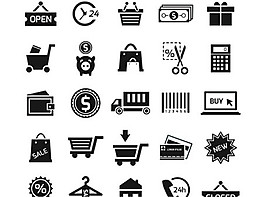 25商店图标集向量