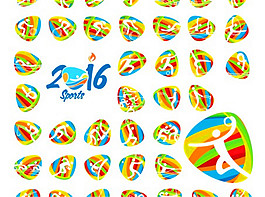 2016届夏季奥运会体育图标集