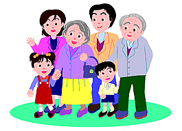 矢量一家团圆照EPS
