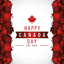 写实的加拿大国庆日背景