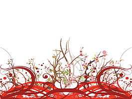 创意时尚樱花花纹