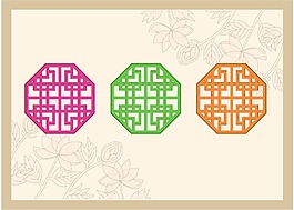 彩色多边形背景