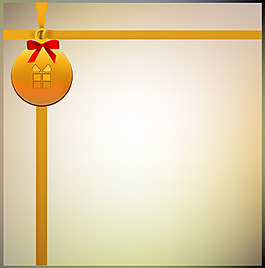 简约金色边框背景