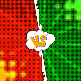 抽象彩色漫画页面设计