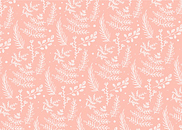 手绘清新叶子背景素材