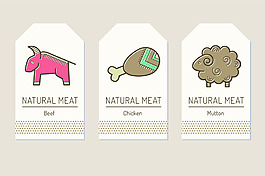 卡通动物矢量图片