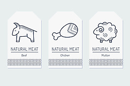 卡通动物矢量图片