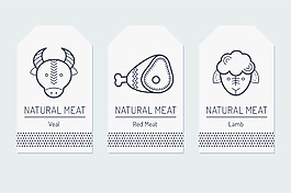 卡通动物矢量图片