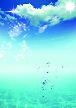天空海洋背景图