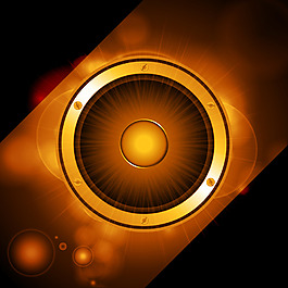 浪漫金色圈圈背景