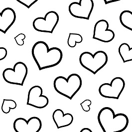 卡通爱心嘴唇矢量底纹矢量素材