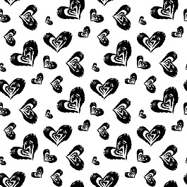 卡通爱心嘴唇矢量底纹矢量素材