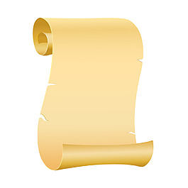 黄色纸张元素