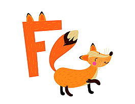 矢量英文字母F