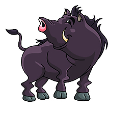 矢量野生森林野猪EPS