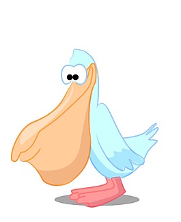 矢量可爱飞行动物EPS