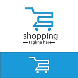 购物车LOGO设计矢量素材下载