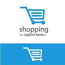 购物车LOGO设计矢量素材下载