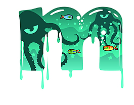 矢量英文字母M