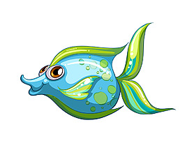 矢量海底鱼类EPS