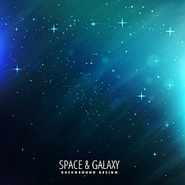 蓝色的星空背景