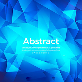 抽象蓝色多边形背景
