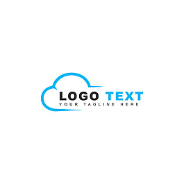 现代抽象云图形logo标志