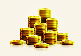 高质量金币素材矢量文件