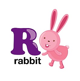 矢量英文字母R