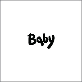手写baby黑白卡通童话动物线条矢量